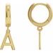Initial Huggie Earrings