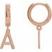 Initial Huggie Earrings