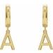 Initial Huggie Earrings