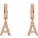 Initial Huggie Earrings