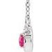 French-Set Halo-Style Necklace or Center