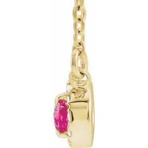 French-Set Halo-Style Necklace or Center