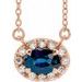 French-Set Halo-Style Necklace or Center