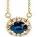 French-Set Halo-Style Necklace or Center