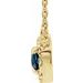 French-Set Halo-Style Necklace or Center