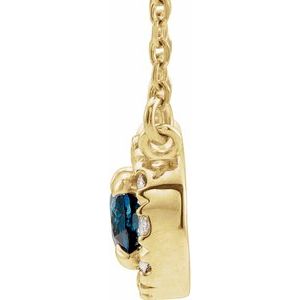 French-Set Halo-Style Necklace or Center