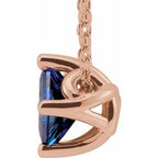 Solitaire Necklace or Slide Pendant