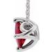 Solitaire Necklace or Slide Pendant