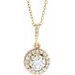 Halo-Style Necklace or Pendant