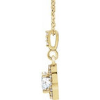 Halo-Style Necklace or Pendant