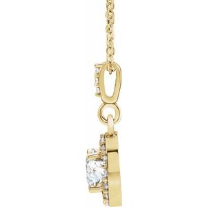 Halo-Style Necklace or Pendant