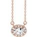 French-Set Halo-Style Necklace or Center