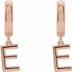 Initial Huggie Earrings