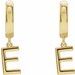 Initial Huggie Earrings