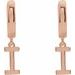 Initial Huggie Earrings