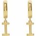 Initial Huggie Earrings
