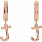 Initial Huggie Earrings