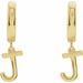 Initial Huggie Earrings