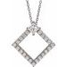 Accented Geometric Necklace or Pendant