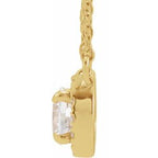 French-Set Halo-Style Necklace or Center