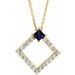 Accented Geometric Necklace or Pendant