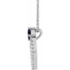 Accented Geometric Necklace or Pendant
