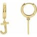 Initial Huggie Earrings