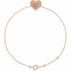Engravable Heart Bracelet