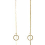 Geometric Threader Earrings