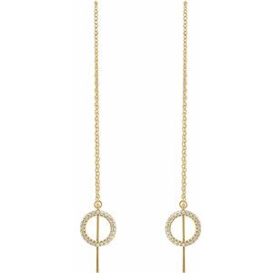 Geometric Threader Earrings