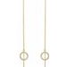 Geometric Threader Earrings