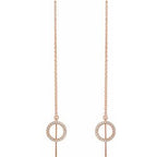 Geometric Threader Earrings