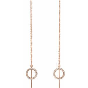 Geometric Threader Earrings