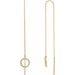 Geometric Threader Earrings