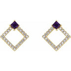 Accented Geometric Earrings