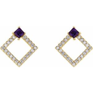 Accented Geometric Earrings
