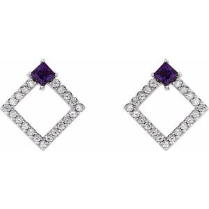 Accented Geometric Earrings