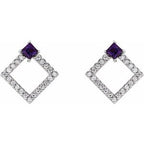 Accented Geometric Earrings