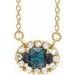 French-Set Halo-Style Necklace or Center