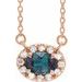 French-Set Halo-Style Necklace or Center