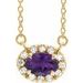 French-Set Halo-Style Necklace or Center