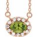 French-Set Halo-Style Necklace or Center