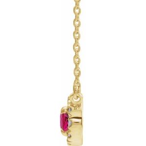 French-Set Halo-Style Necklace or Center