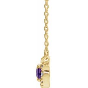 French-Set Halo-Style Necklace or Center