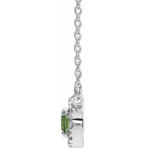 French-Set Halo-Style Necklace or Center