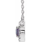 French-Set Halo-Style Necklace or Center