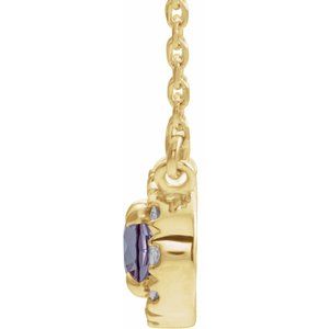 French-Set Halo-Style Necklace or Center