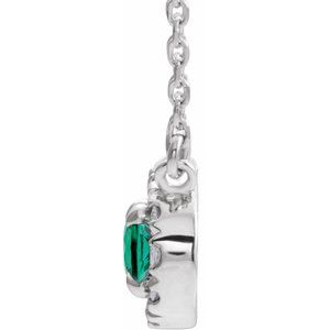 French-Set Halo-Style Necklace or Center