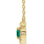 French-Set Halo-Style Necklace or Center