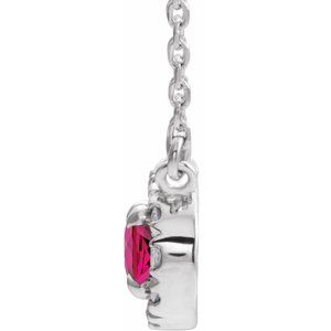 French-Set Halo-Style Necklace or Center